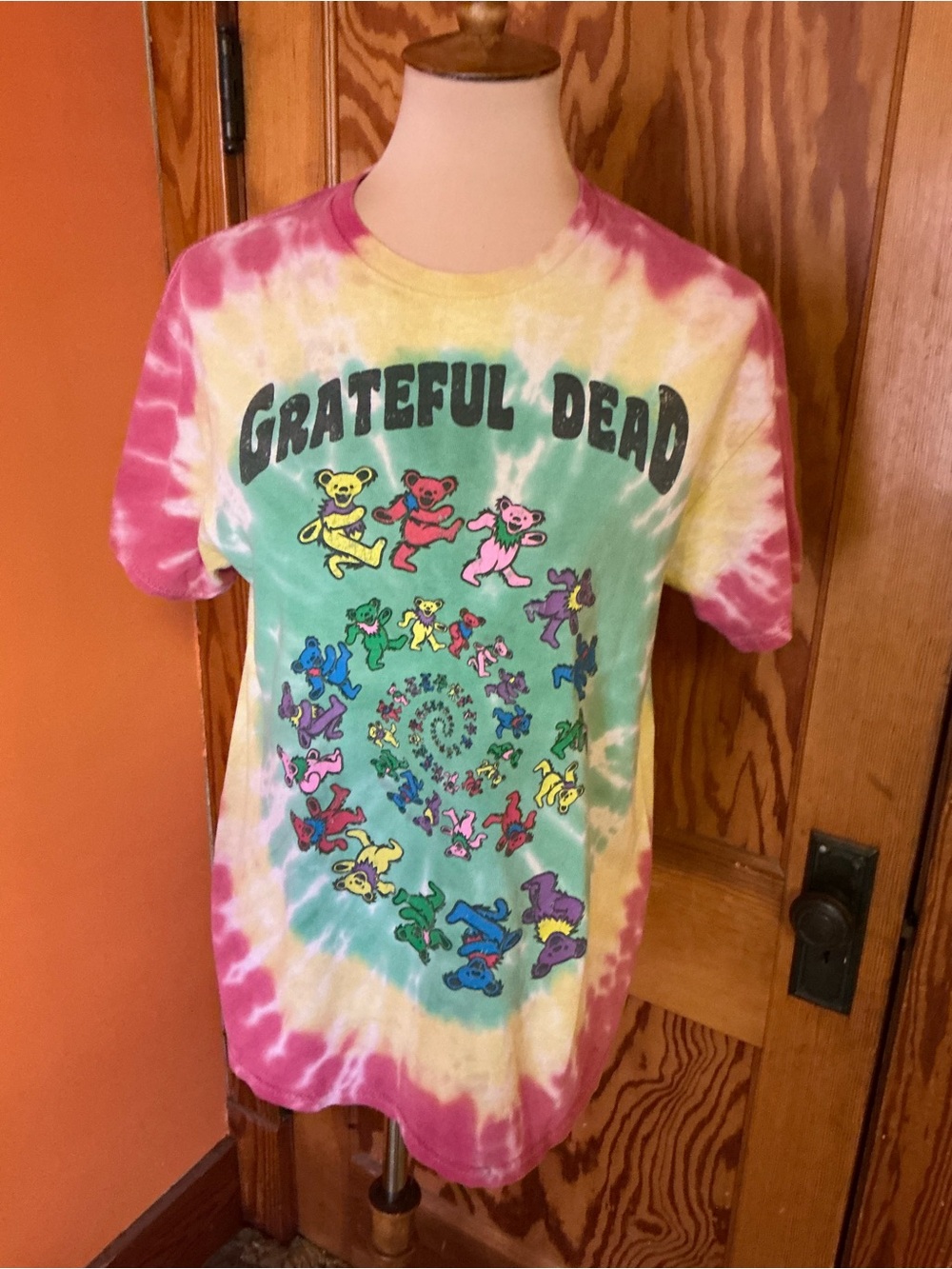 Grateful Dead 50 Years Dancing Bears Tie Dye T Shirt 2015 Anniversary Medium - Picture 5 of 11